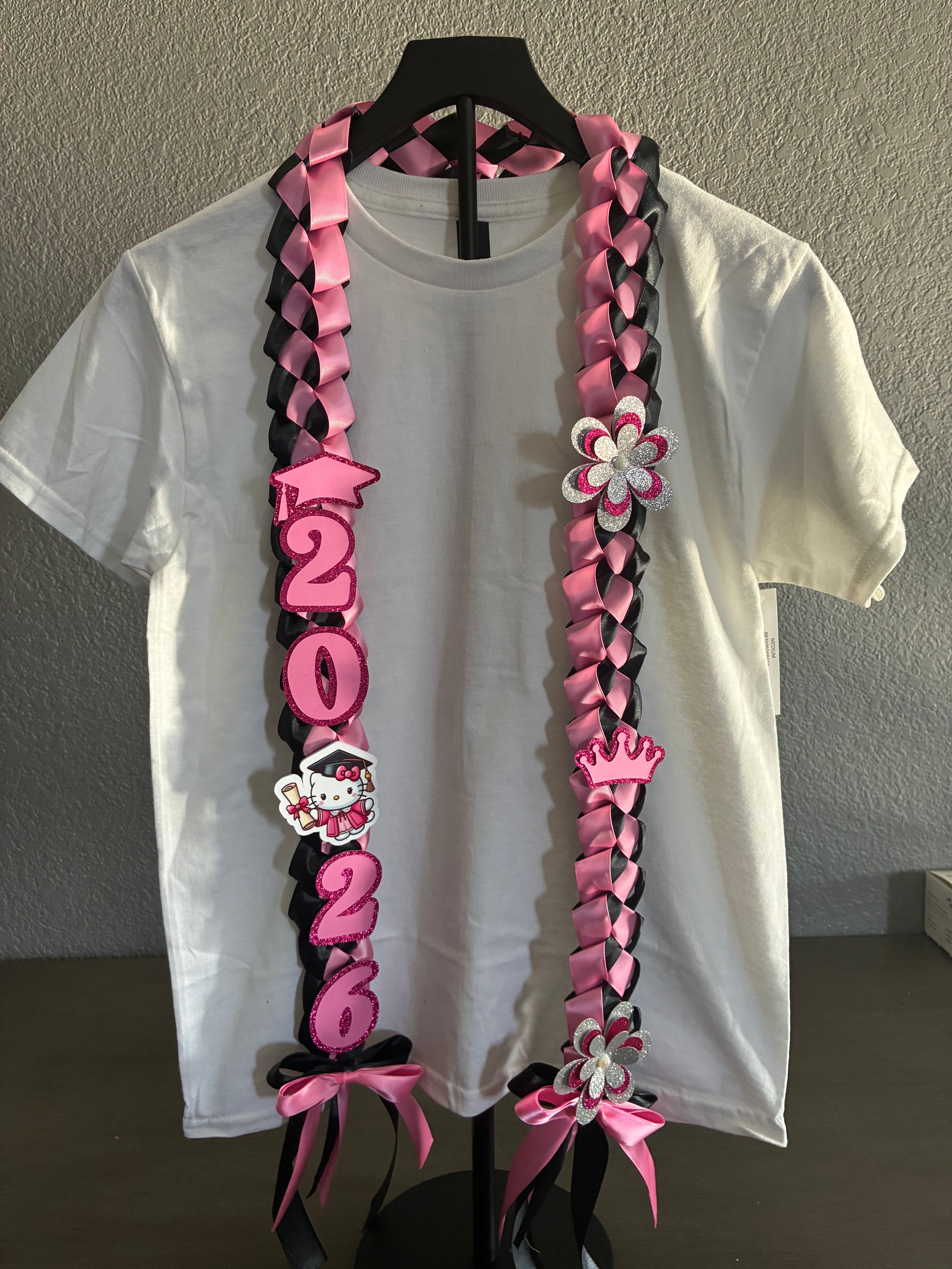 Pink And Black with Hello Kitty Lei